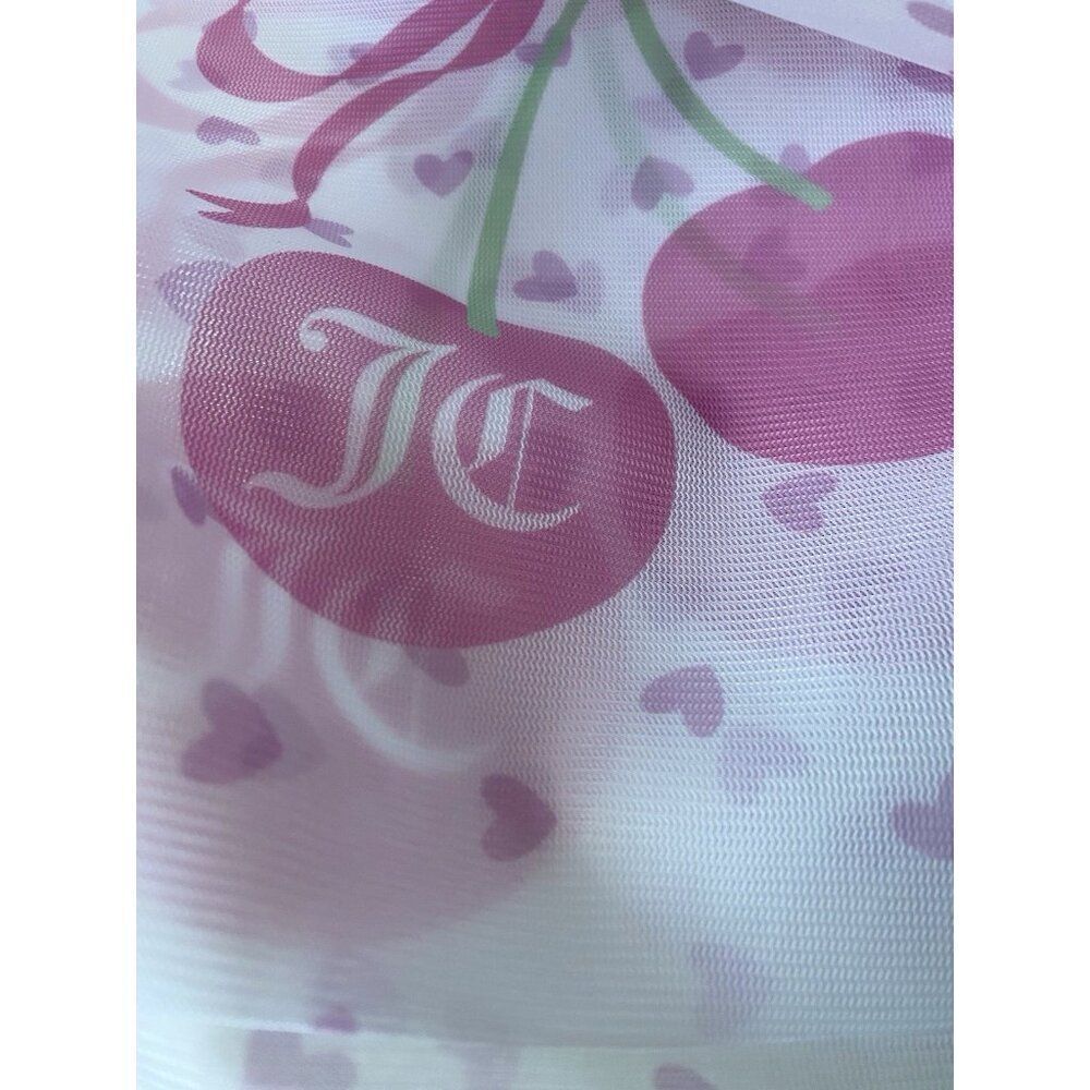 Set Of 3 Juicy Couture Home Pink Mesh Wash Bags Cherries Cherry‎ Bows Hearts NEW - Picture 5 of 15